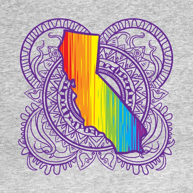 California Mandala Pride by Manfish Inc.